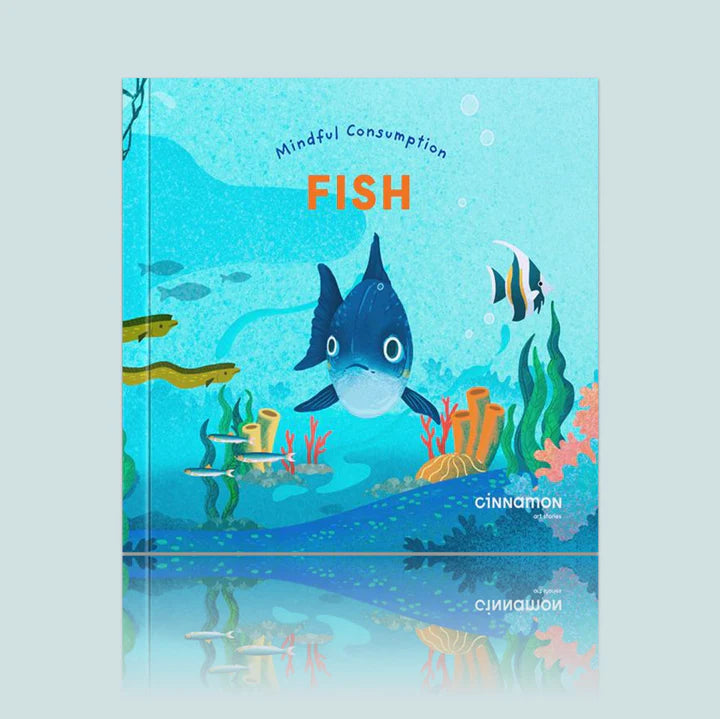 Book cover with an underwater scene featuring fish and the title 'Fish'.